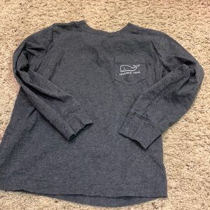 Toddler, long sleeve vineyard vines logo tee